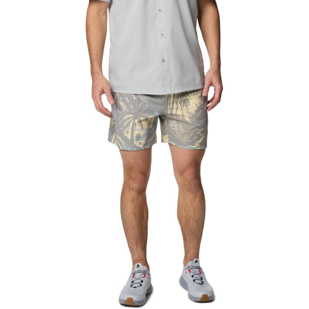 imageColumbia Mens PFG Ramble Quick Dry Swim ShortLemon Wash Tarpon Trek
