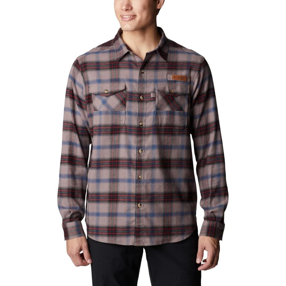 imageColumbia Mens Roughtail Stretch Flannel Long SleeveIron Decoy Tartan