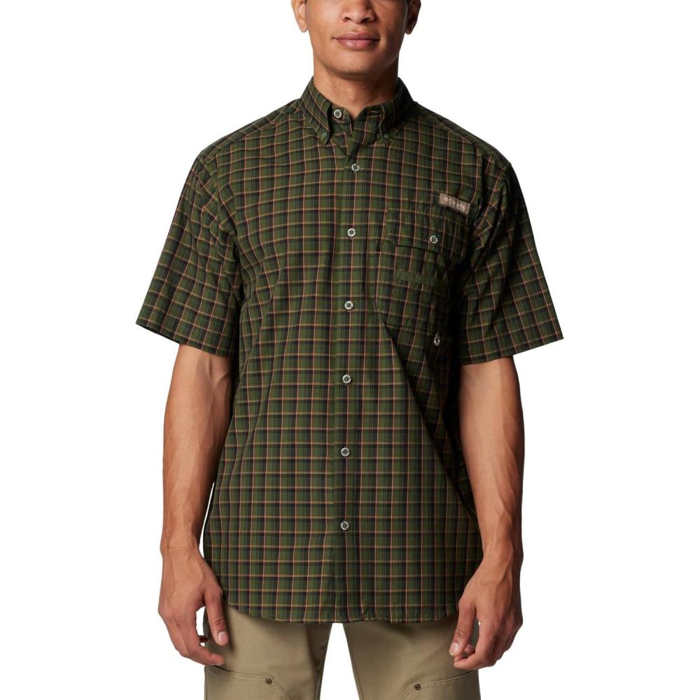 imageColumbia Mens Sharptail Short Sleeve ShirtSharptail Short Sleeve ShirtSurplus Green Blinded