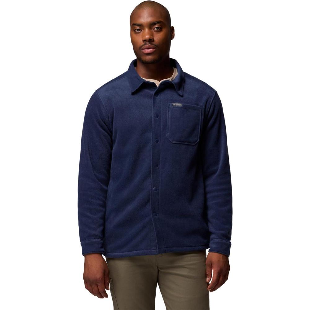 imageColumbia Mens Steens Mountain Solid Shirt JacketCollegiate Navy