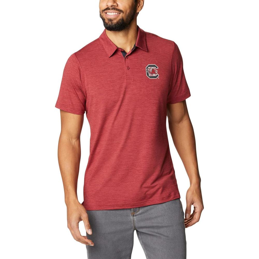 imageColumbia Mens Tech Trail PoloSc Beet