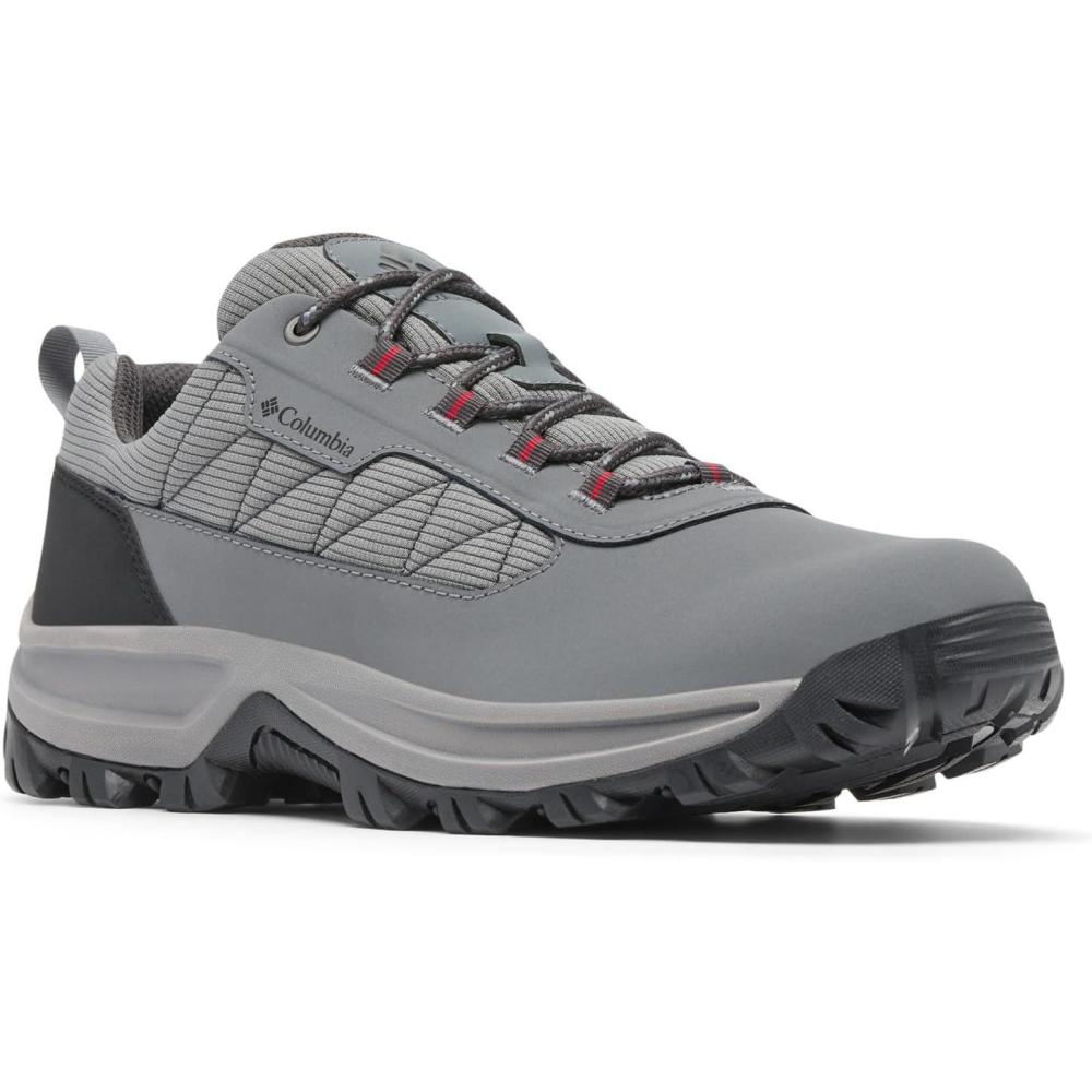 imageColumbia Mens Transverse Hike LowTitanium Grey SteelMountain Red