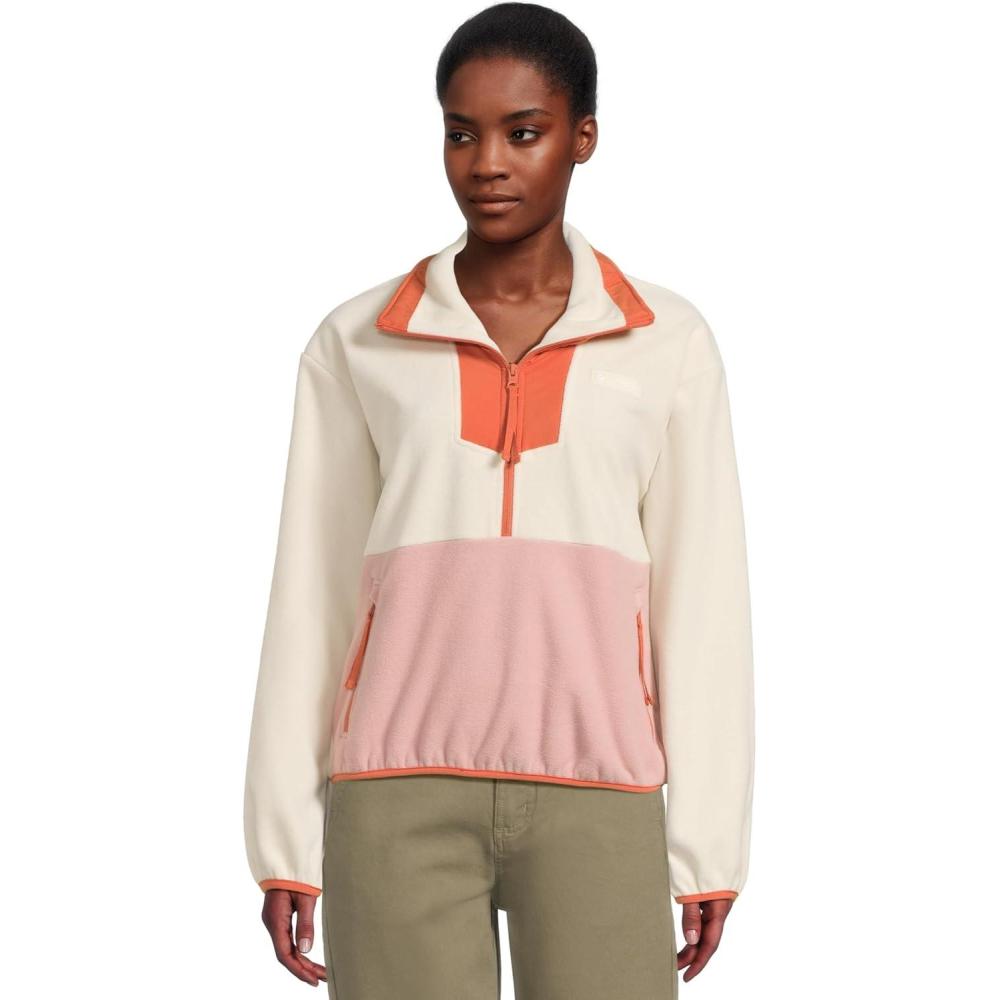 imageColumbia Womens Sequoia Grove 12 Zip FleeceChalkEraser PinkTuscan