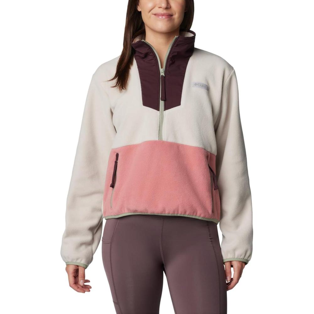 imageColumbia Womens Sequoia Grove 12 Zip FleeceDark StonePink Agave