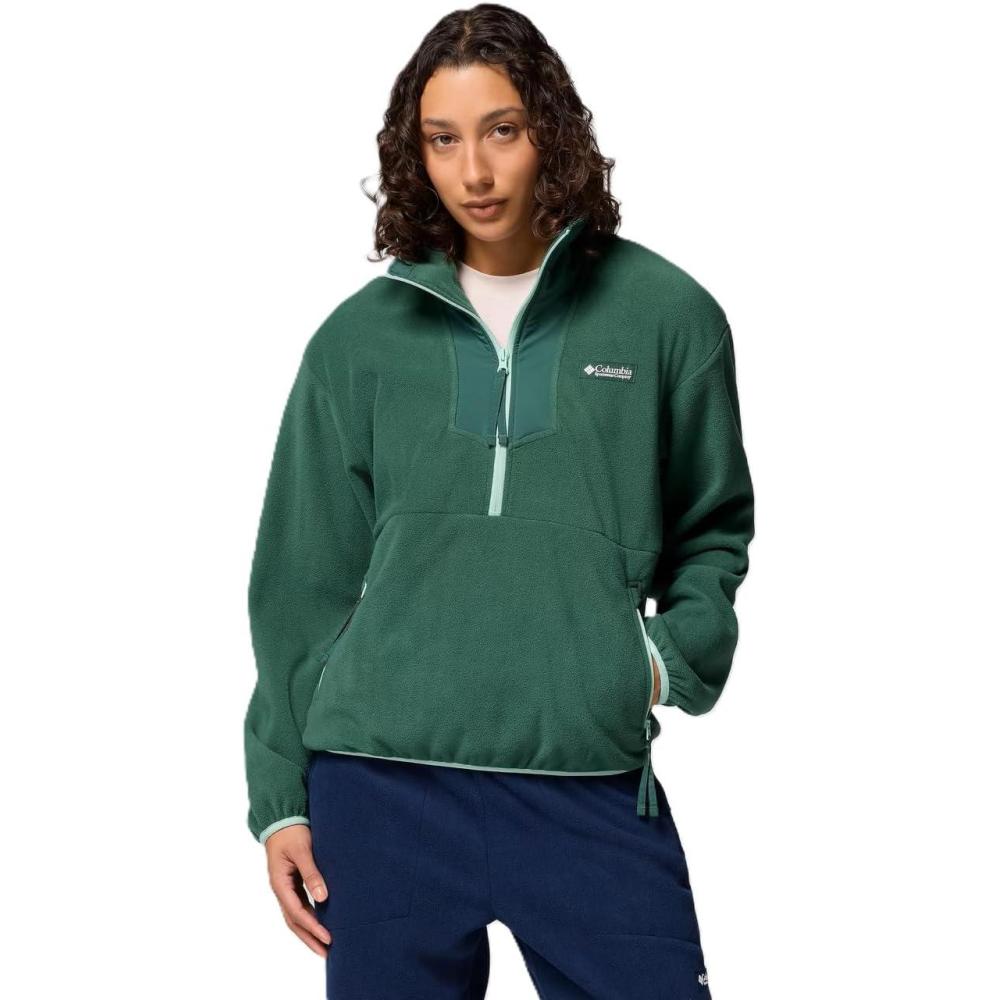 imageColumbia Womens Sequoia Grove 12 Zip FleeceRain ForestNew Mint