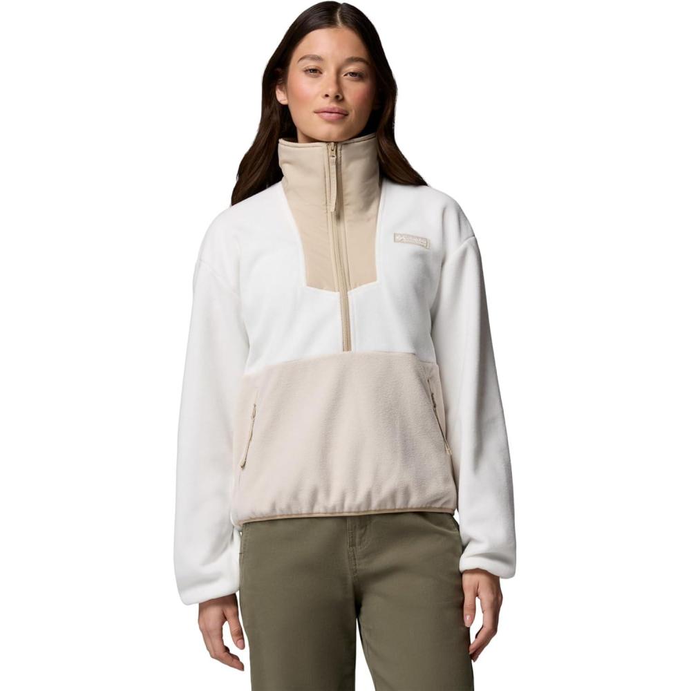 imageColumbia Womens Sequoia Grove 12 Zip FleeceSea SaltDark StoneAncient Fossil