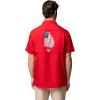 Columbia Men’s Collegiate Slack Tide Camp Shirt(Uga – Bright Red)