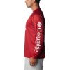 Columbia Mens Collegiate Terminal Tackle Heather Long Sleeve ShirtHiking Shirt(Ala – Red Velvet Heather)