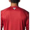 Columbia Mens Collegiate Terminal Tackle Heather Long Sleeve ShirtHiking Shirt(Ark – Red Velvet Heather)