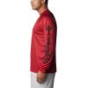 Columbia Mens Collegiate Terminal Tackle Heather Long Sleeve ShirtHiking Shirt(Ark – Red Velvet Heather)