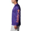 Columbia Mens Collegiate Terminal Tackle Heather Long Sleeve ShirtHiking Shirt(Cle – Vivid Purple Heather)