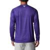 Columbia Mens Collegiate Terminal Tackle Heather Long Sleeve ShirtHiking Shirt(Cle – Vivid Purple Heather)