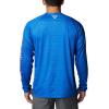 Columbia Mens Collegiate Terminal Tackle Heather Long Sleeve ShirtHiking Shirt(Fla – Azul Heather)