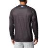 Columbia Mens Collegiate Terminal Tackle Heather Long Sleeve ShirtHiking Shirt(Neb – Shark Heather)