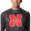 Columbia Mens Collegiate Terminal Tackle Heather Long Sleeve ShirtHiking Shirt(Neb – Shark Heather)