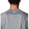 Columbia Mens Collegiate Terminal Tackle Heather Long Sleeve ShirtHiking Shirt(Os – Columbia Grey Heather)