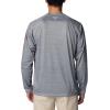 Columbia Mens Collegiate Terminal Tackle Heather Long Sleeve ShirtHiking Shirt(Os – Columbia Grey Heather)