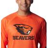 Columbia Mens Collegiate Terminal Tackle Heather Long Sleeve ShirtHiking Shirt(Osu – Tangy Orange Heather)