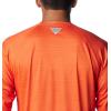 Columbia Mens Collegiate Terminal Tackle Heather Long Sleeve ShirtHiking Shirt(Osu – Tangy Orange Heather)