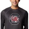Columbia Mens Collegiate Terminal Tackle Heather Long Sleeve ShirtHiking Shirt(Sc – Shark Heather)