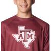Columbia Mens Collegiate Terminal Tackle Heather Long Sleeve ShirtHiking Shirt(Tam – Deep Maroon Heather)