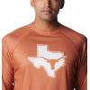 Columbia Mens Collegiate Terminal Tackle Heather Long Sleeve ShirtHiking Shirt(Tex – Cedar Heather)