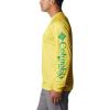 Columbia Mens Collegiate Terminal Tackle Heather Long Sleeve ShirtHiking Shirt(Uo – Yellow Glo Heather)