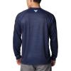 Columbia Mens Collegiate Terminal Tackle Heather Long Sleeve ShirtHiking Shirt(Wv – Collegiate Navy Heather)