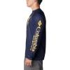 Columbia Mens Collegiate Terminal Tackle Heather Long Sleeve ShirtHiking Shirt(Wv – Collegiate Navy Heather)