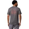 Columbia Men’s Kwick Hike Back Graphic Short Sleeve Tee(Black Heather/Linescape)