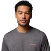 Columbia Men’s Kwick Hike Back Graphic Short Sleeve Tee(Black Heather/Linescape)