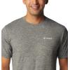 Columbia Men’s Kwick Hike Back Graphic Short Sleeve Tee(Black Heather/Moonscape)