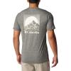 Columbia Men’s Kwick Hike Back Graphic Short Sleeve Tee(Black Heather/Moonscape)