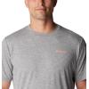 Columbia Men’s Kwick Hike Back Graphic Short Sleeve Tee(Boulder Heather/Moonscape)