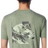 Columbia Men’s Kwick Hike Back Graphic Short Sleeve Tee(Canteen Heather/Mountainair)