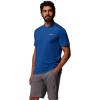 Columbia Men’s Kwick Hike Back Graphic Short Sleeve Tee(Collegiate Navy Heather/Linescape)