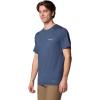Columbia Men’s Kwick Hike Back Graphic Short Sleeve Tee(Collegiate Navy Heather/Planet Watch)