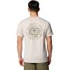 Columbia Men’s Kwick Hike Back Graphic Short Sleeve Tee(Dark Stone Heather/Planet Watch)