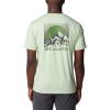 Columbia Men’s Kwick Hike Back Graphic Short Sleeve Tee(Sage Leaf Heather/Moonscape)