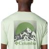 Columbia Men’s Kwick Hike Back Graphic Short Sleeve Tee(Sage Leaf Heather/Moonscape)