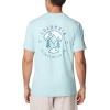 Columbia Men’s Kwick Hike Back Graphic Short Sleeve Tee(Spray Heather/Naturally Boundless)