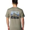 Columbia Men’s Kwick Hike Back Graphic Short Sleeve Tee(Stone Green Heather/Linear View Multi)