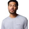 Columbia Men’s Kwick Hike Back Graphic Short Sleeve Tee(Tradewinds Grey Heather/Linescape)