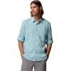 Columbia Men’s PFG Harbor Peak Long Sleeve Shirt(Marine Light Offshore Tartan)