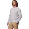 Columbia Mens PFG Uncharted Graphic Tee Long Sleeve(Cool Grey Heather/Redfish Swamplands)