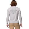 Columbia Mens PFG Uncharted Graphic Tee Long Sleeve(Cool Grey Heather/Redfish Swamplands)