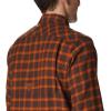 Columbia Men’s Roughtail Stretch Flannel Long Sleeve(Cordovan Duck Blind Gingham)