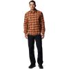 Columbia Men’s Roughtail Stretch Flannel Long Sleeve(Cordovan Ombre Tartan)