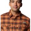 Columbia Men’s Roughtail Stretch Flannel Long Sleeve(Cordovan Ombre Tartan)