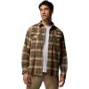 Columbia Men’s Roughtail Stretch Flannel Long Sleeve(Surplus Green Tracking Check)